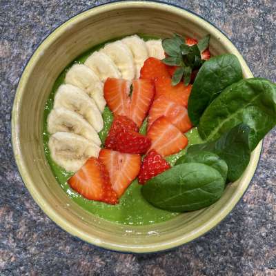Spinat-Smoothie-Bowl