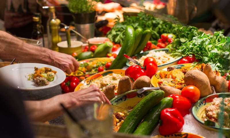 Salat- und Gemüse-Buffet