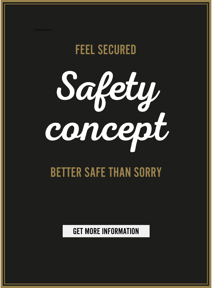 safety concept Corona